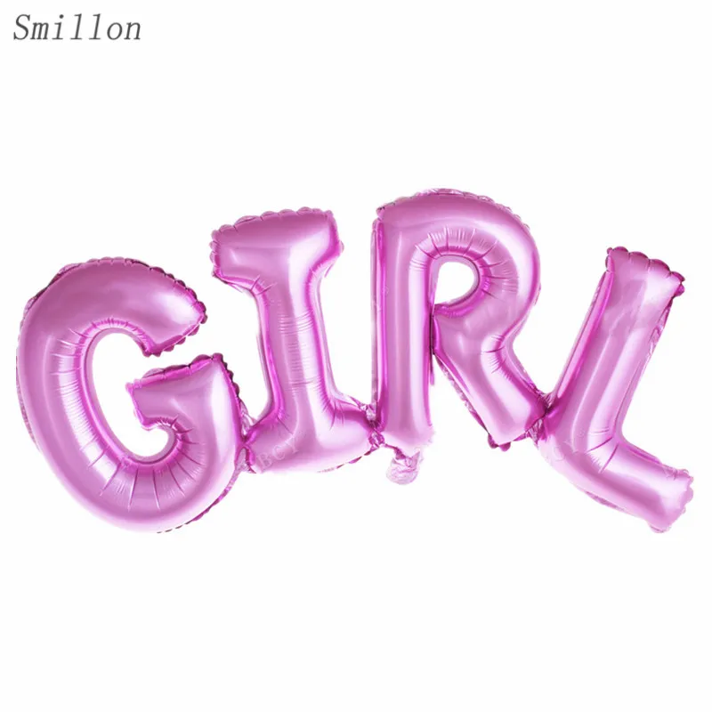 1 шт розовый девушка соединенный алюминиевый фильм воздушный шар День Рождения