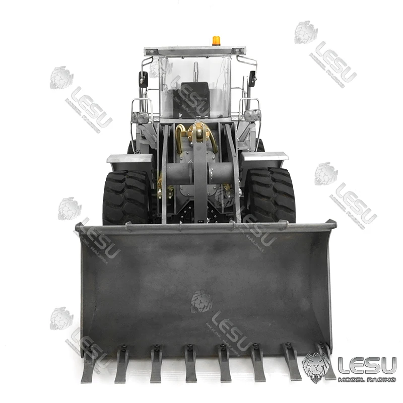 Металлический LESU 1/15 RC гидравлический погрузчик либхер L574 насос ESC двигатель
