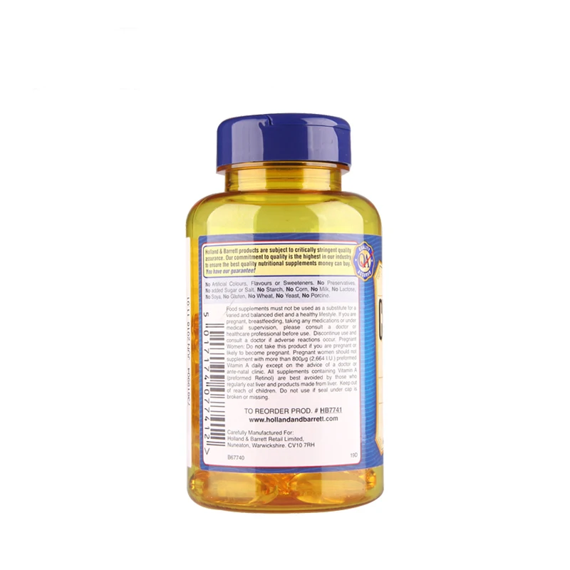 

Free Shipping Cod Liver Oil Omega-3 And Vitamin A & D 240 Pcs