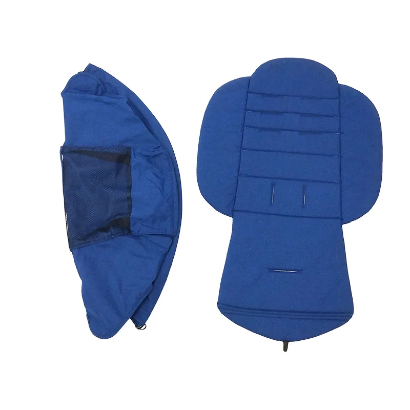 Linen Deep Blue 175 градусов коврик для детской коляски+ солнцезащитный чехол для Babyzen yoyo Yoya коляска для новорожденного аксессуары солнцезащитный Навес Подушка подкладка сиденья - Цвет: Linen Deep Blue