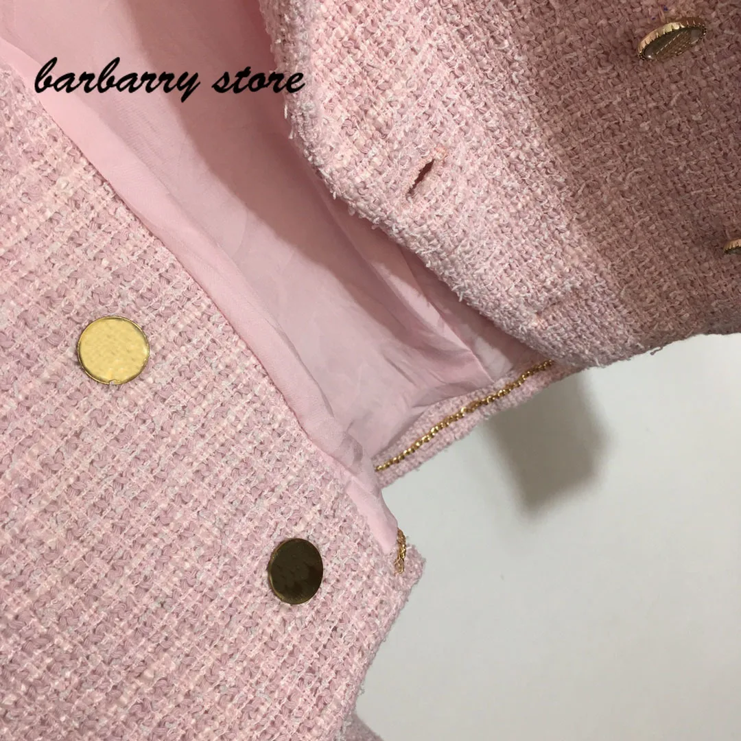 2021 luxury brand solid color women's long sleeve top fashion temperament Lapel double breasted suit versatile slim coat jacket