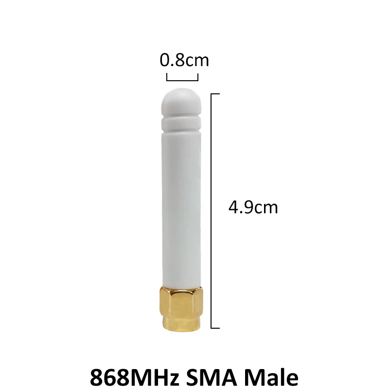 GRANDWISDOM 5pcs 868mhz antenna 3dbi sma male 915mhz lora antene pbx iot module lorawan signal receiver antena