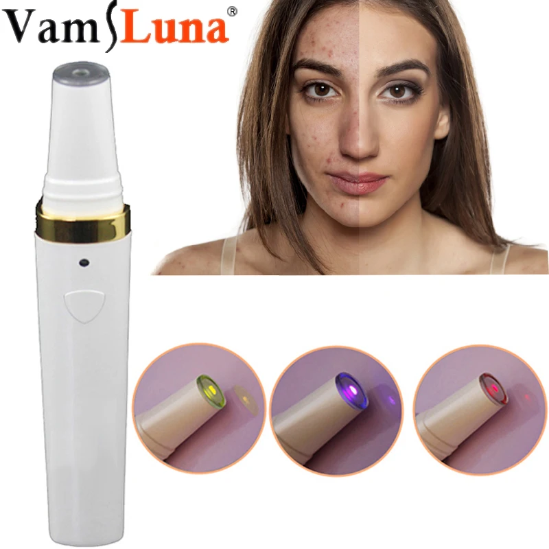 Инструмент для удаления акне красная синяя и желтая ручка ухода за