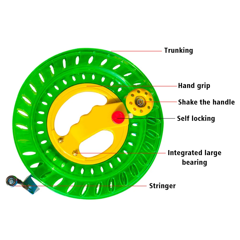 

Disk Children Flying Handle For Adults String Low Noise Anti Reversal Kite Wheel Accessories Outdoor Toys Wind Resistance Grip