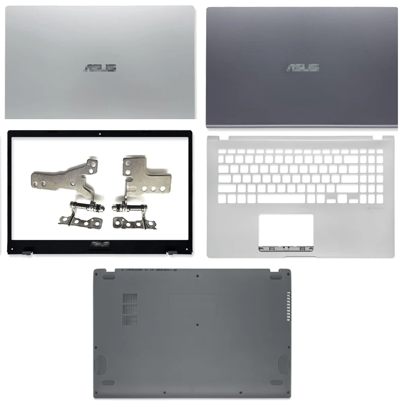 

New For ASUS X509 FL8700 FL8600 Y5100 Y5200F Series Laptop Case LCD Back Cover/Front Bezel/Palmrest/Hinges Silver/Gray