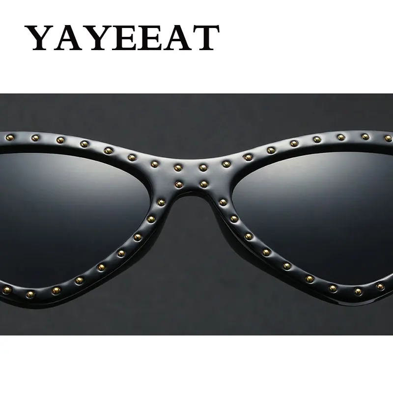 Сексуальные ретро кошачьи Солнцезащитные очки женские маленькие черные белые 2018