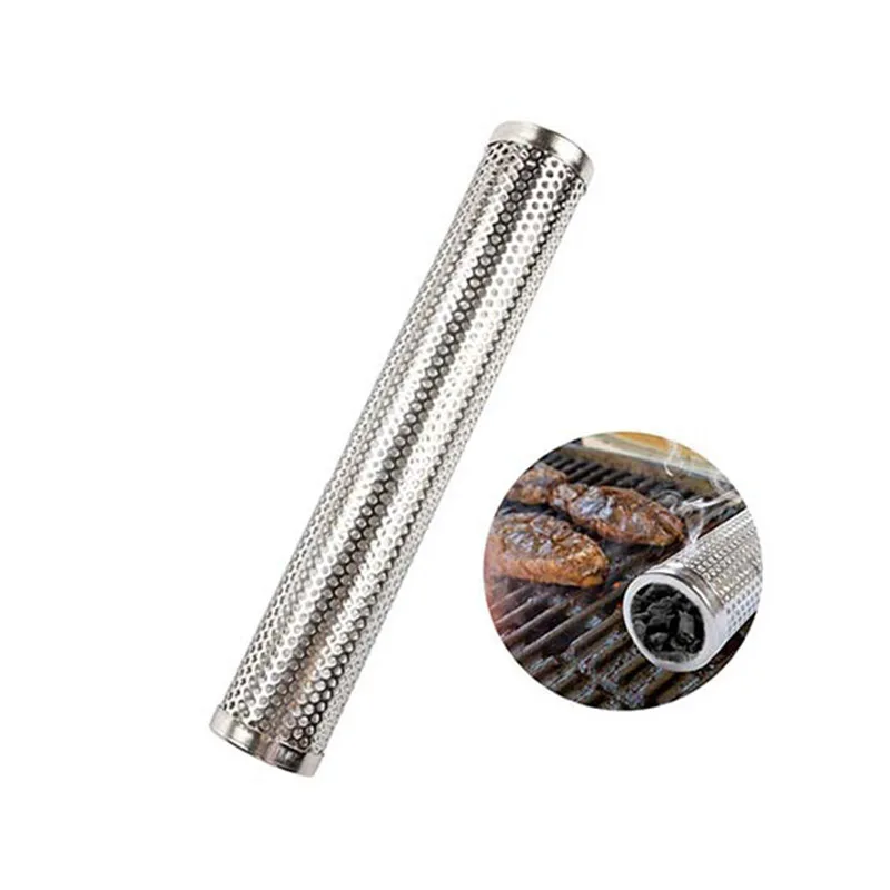 Круглая трубка для коптильни из нержавеющей стали сетчатая генератор дыма кухни