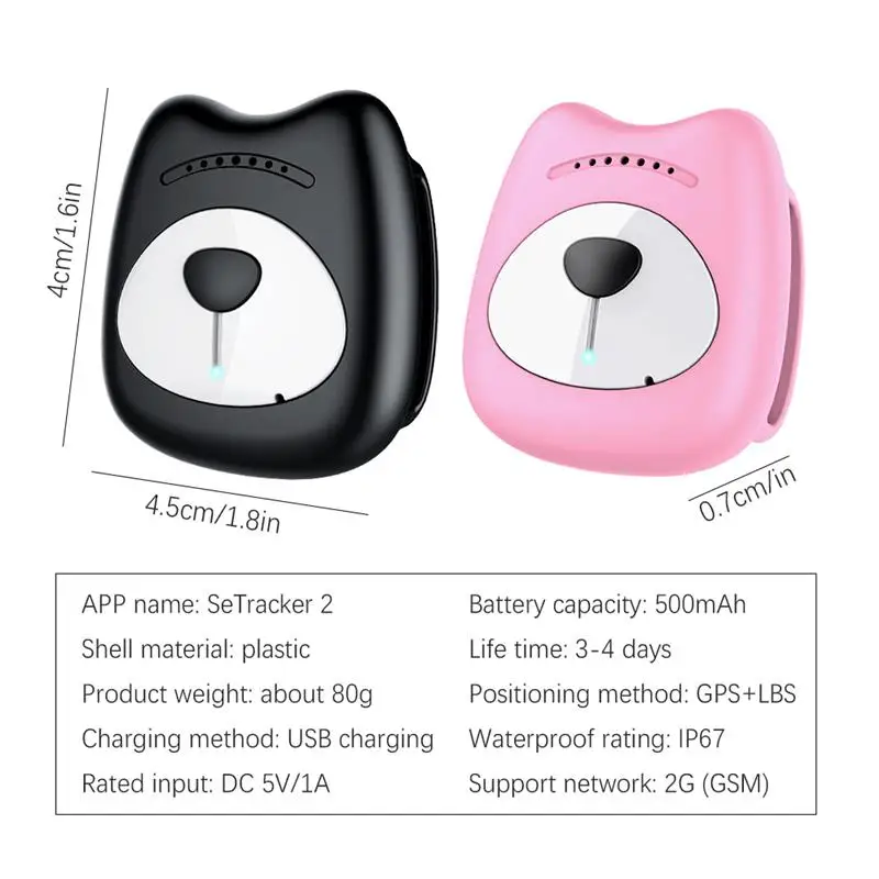 

Smart GPS Locator Device For Dog Cat Positioning Tracker Real-Time Pet Remote Locator Positioning Collar Pet Accessories