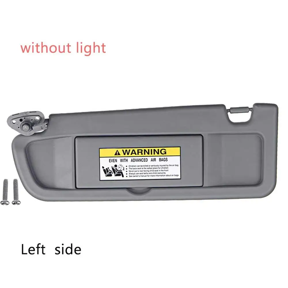 Grey Left no Lamp 1 Pcs Car LHD Sunvisor Sunshade Sun Shield Antidazzle Visor 83280SNAA01ZA For Honda for Civic for Coupe Sedan 2006 2007-2011 - Цвет: Grey Left no Lamp