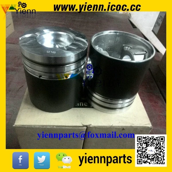 Запчасти для ремонта дизельного двигателя DAEWOO P086TI Piston 65.06500.0214 с штифтом и