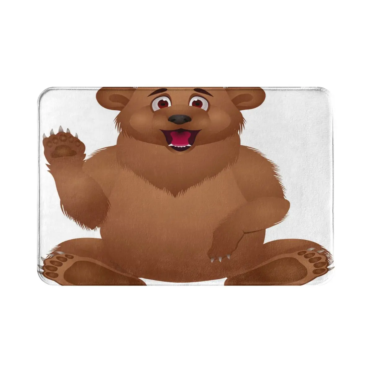 Мультяшный медведь 636 коврик для ванной входной двери пола Аниме Коврик кухни