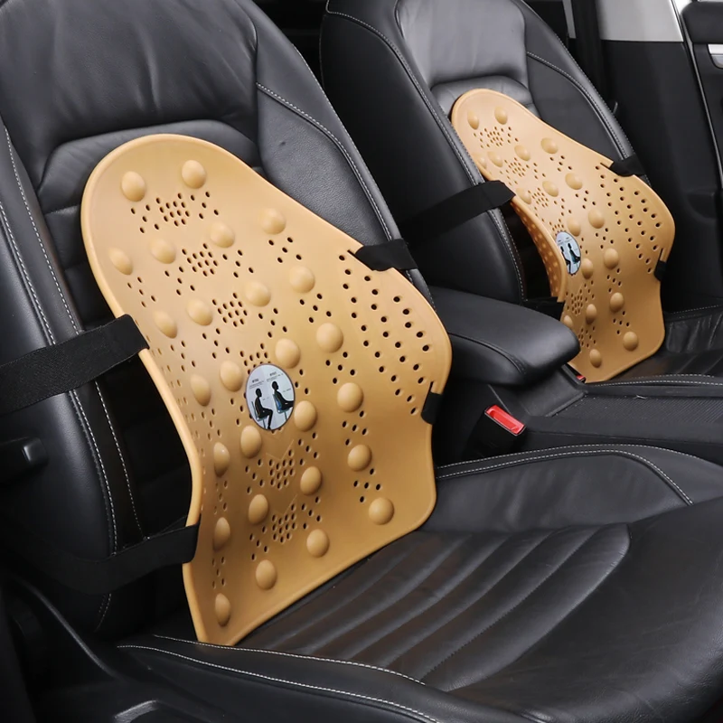 

Universal Car Back Support Chair Massage Lumbar Support Waist Cushion Mesh Ventilate Cushion Pad For Car Office Home