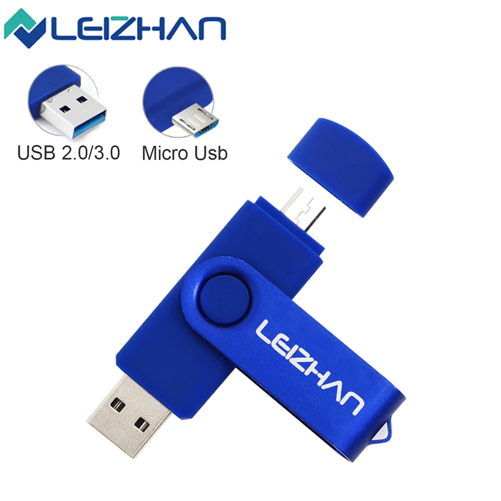 Micro USB флеш накопитель USB3.0 OTG Флешка 256 128 64 32 16 ГБ 2 0 карта памяти для