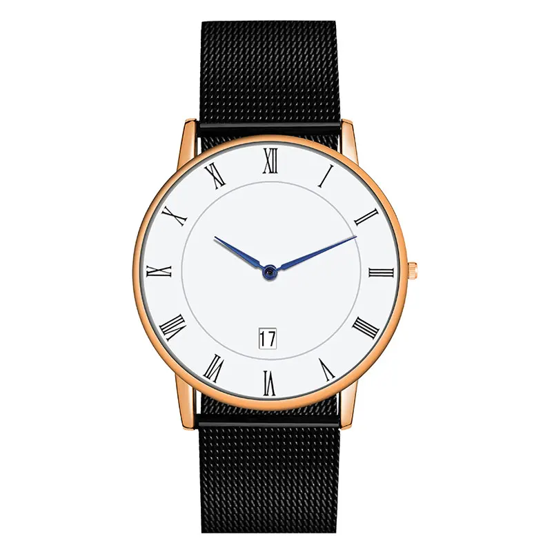 Black Gold Брендовые дизайнерские часы с календарем Reloj Mujer часы женские сетчатый Браслет из нержавеющей стали повседневные наручные кварц Часы - Цвет: Black Gold