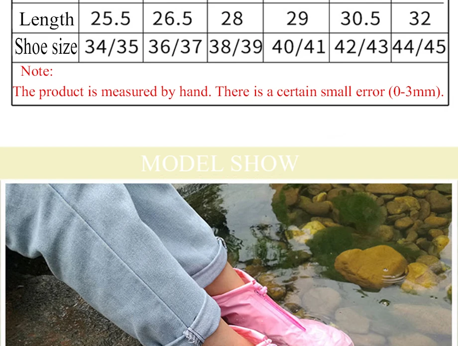 1 Pair Of PVC Waterproof Shoe Covers Reusable Overshoe Thickening Unisex Non-slip Rain Boots Set Fishing Waterproof Rain Boots