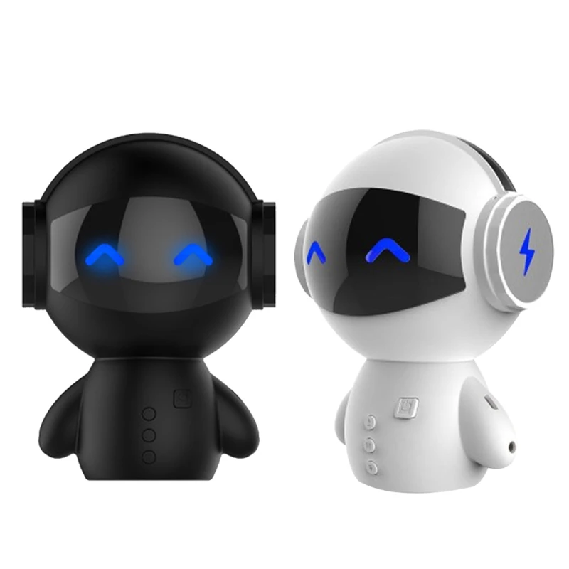

Desk-top Bluetooth-compatible 5.0 Speaker Sound Bar USB Connect Home Theater WirelessDustproof Robot Appearance TF Card
