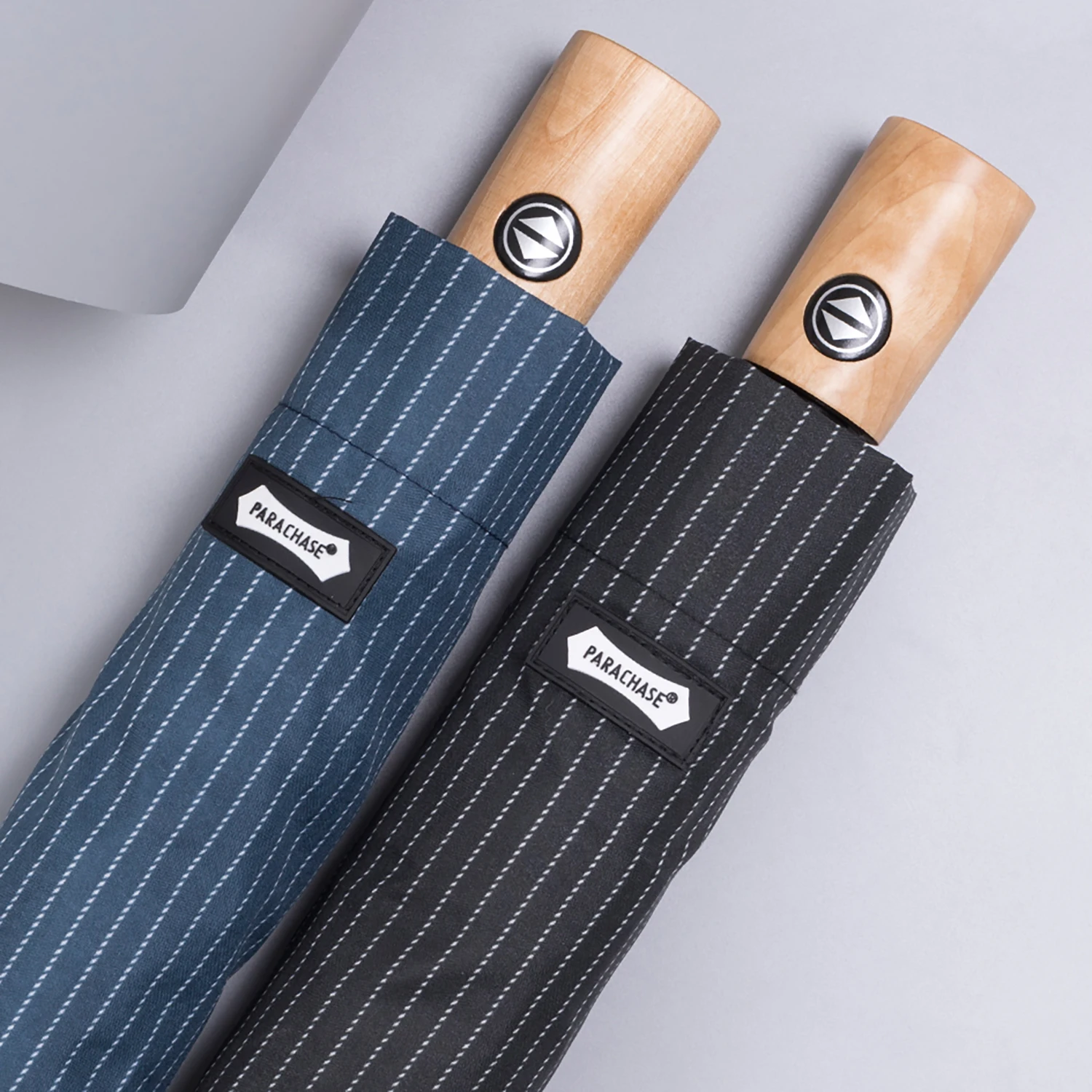 Автоматический зонт в японском стиле с кленовой ручкой ветроустойчивый складной