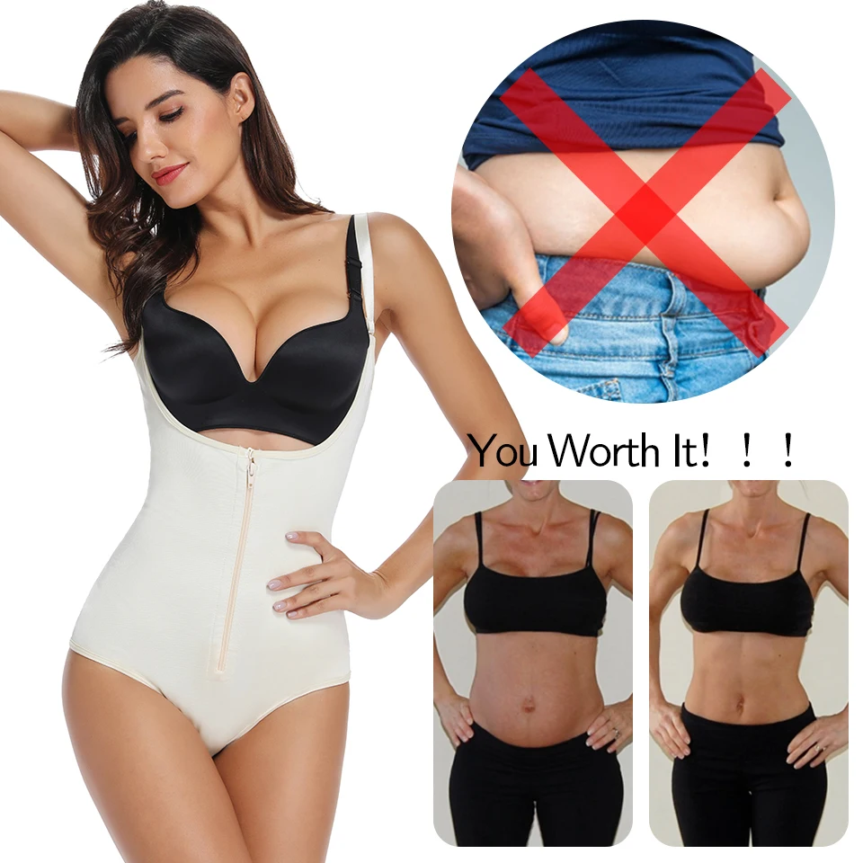 Women Shapewear Bodysuit Tummy Control Full Body Shaper Slimming Underwear Latex Sweat Fat Burner Waist Trainer Bodybriefer | Женская
