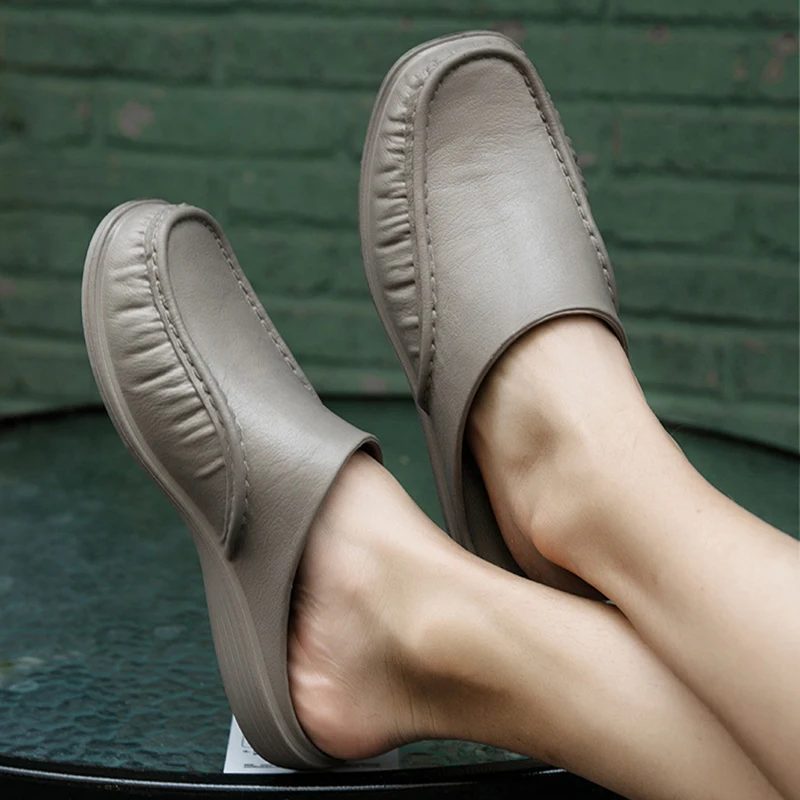 

Summer Shoes Men's Slipper 40-47 EVA Soft Work Casual Shoes Men Flip-flops Slingbacks Outdoor Fashion Beach Sandals 2020