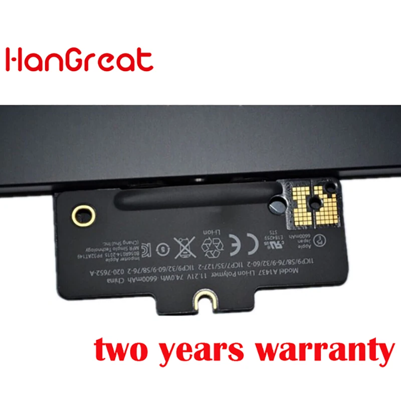 Аккумулятор HanGreat A1437 для APPLE MacBook Pro13 &quotRetina A1425 (конец 2012) 020 7653 A 11 21 в 74Wh с номером