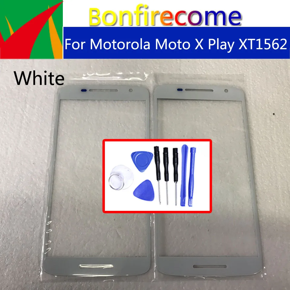 

Touch Screen Front Panel Glass Lens LCD Outer Glass For Motorola Moto X Play XT1562
