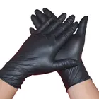 Латексные водонепроницаемые гипоаллергенные перчатки, пищевые одноразовые защитные перчатки, черные нитриловые перчатки для механика, 10 шт.лот