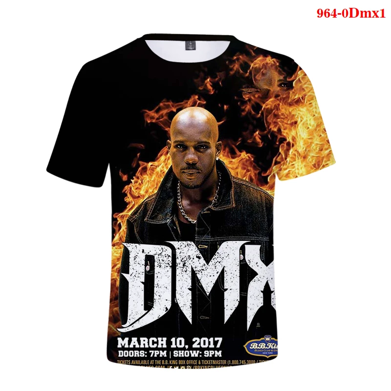 

Summer Fashion Men Women T-shirts Tops T-shirt DMX 3D Print Short Sleeve Hip Hop T Shirt Casual Boy Girl Tops Cool Tees Gothic