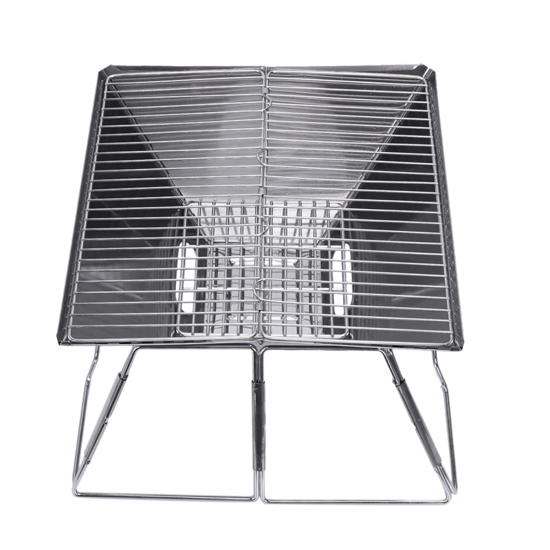 Нержавеющая сталь открытый уголь барбекю гриль стойка складной принадлежности