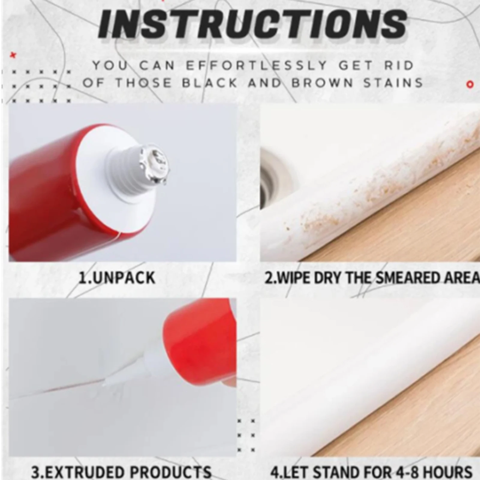 

Mold Remover Gel Mildew Cleaning Gel Home Tile Bathtub Cleaner
