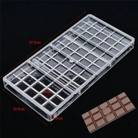 lattice shape polycarbonate chocolate mold 3d pc candy bar mold diy maker plastic bakeware mould baking pastry tools