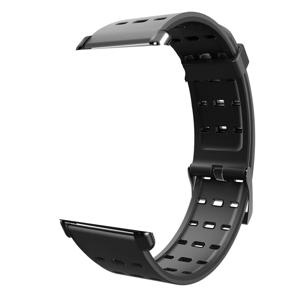 black silicone GOLDENSPIKE Y6 PRO 22 мм браслет умные часы ремешки для красочных Y6 PRO Smartwatch Band - Цвет: black silicone