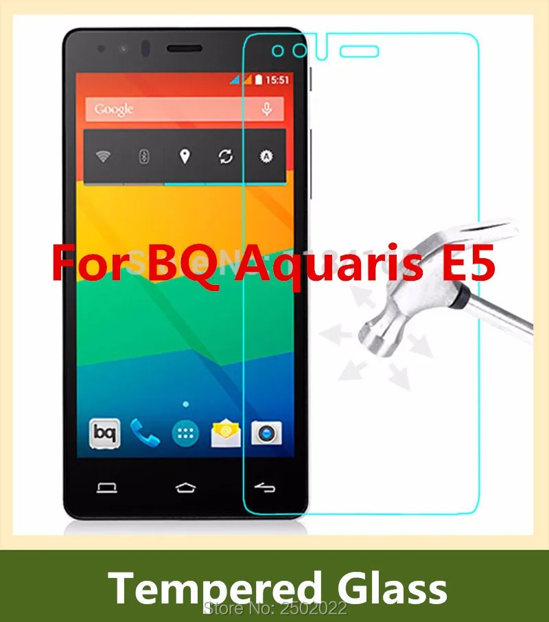 

Взрывозащищенная пленка из закаленного стекла для переднего ЖК-дисплея 0,26 мм для bq aquaris e5/ e5 4g Защитная пленка для экрана Защитная пленка