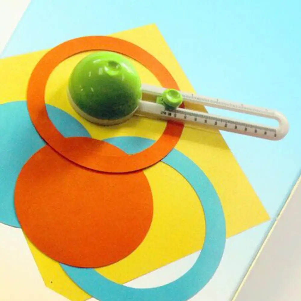 Портативная круглая линейка для резки ножей бумаги карты скрапбукинга DIY