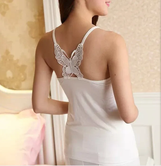 

Hot Sexy Women Butterefly Crop Top Solid Color Elastic Boob Bandeau Tube Tops Shirt Cami Tops Camisole Femme