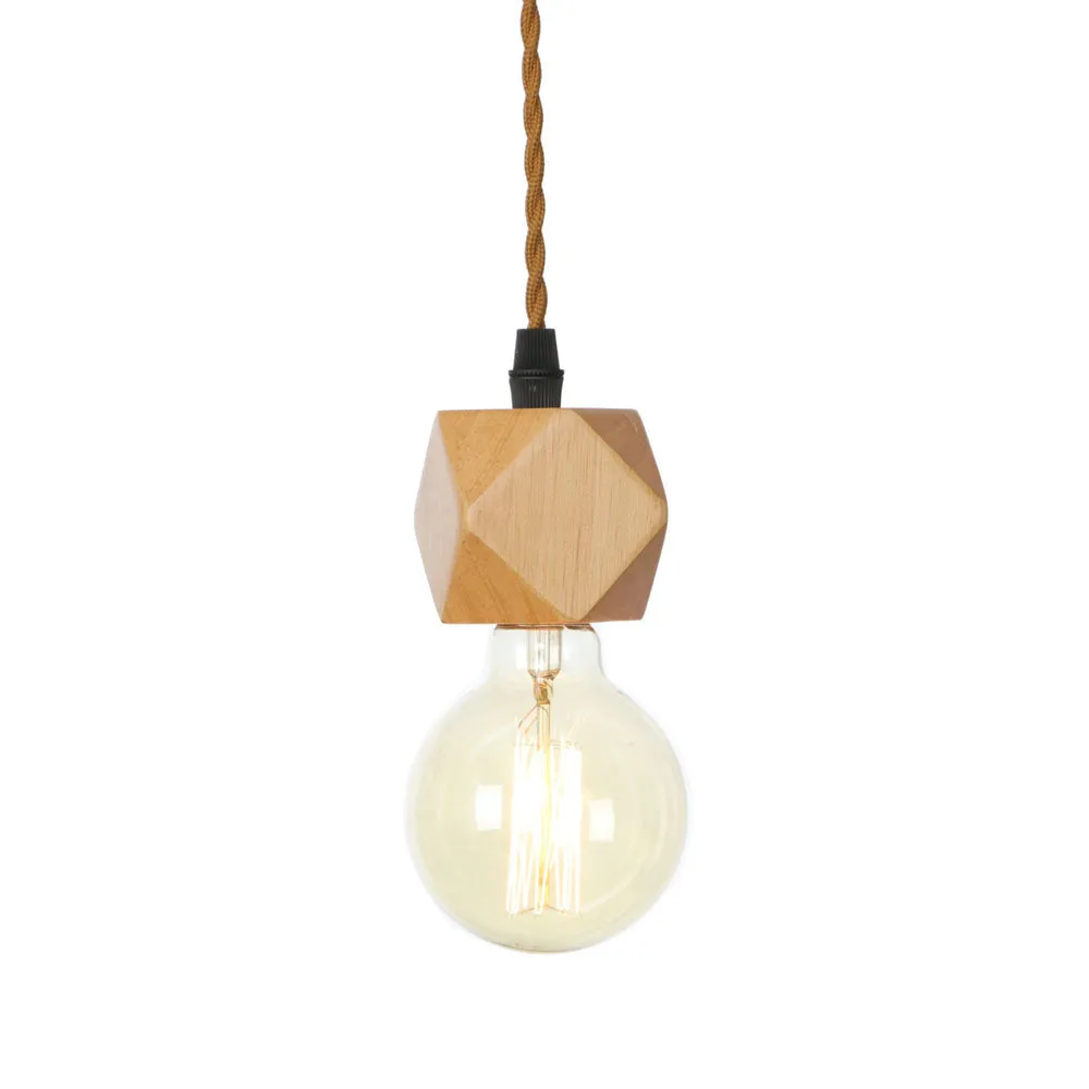 Nodric-lámpara colgante moderno de madera maciza, luminaria de decoración para el hogar, sala de estar, cocina, colgante de madera maciza