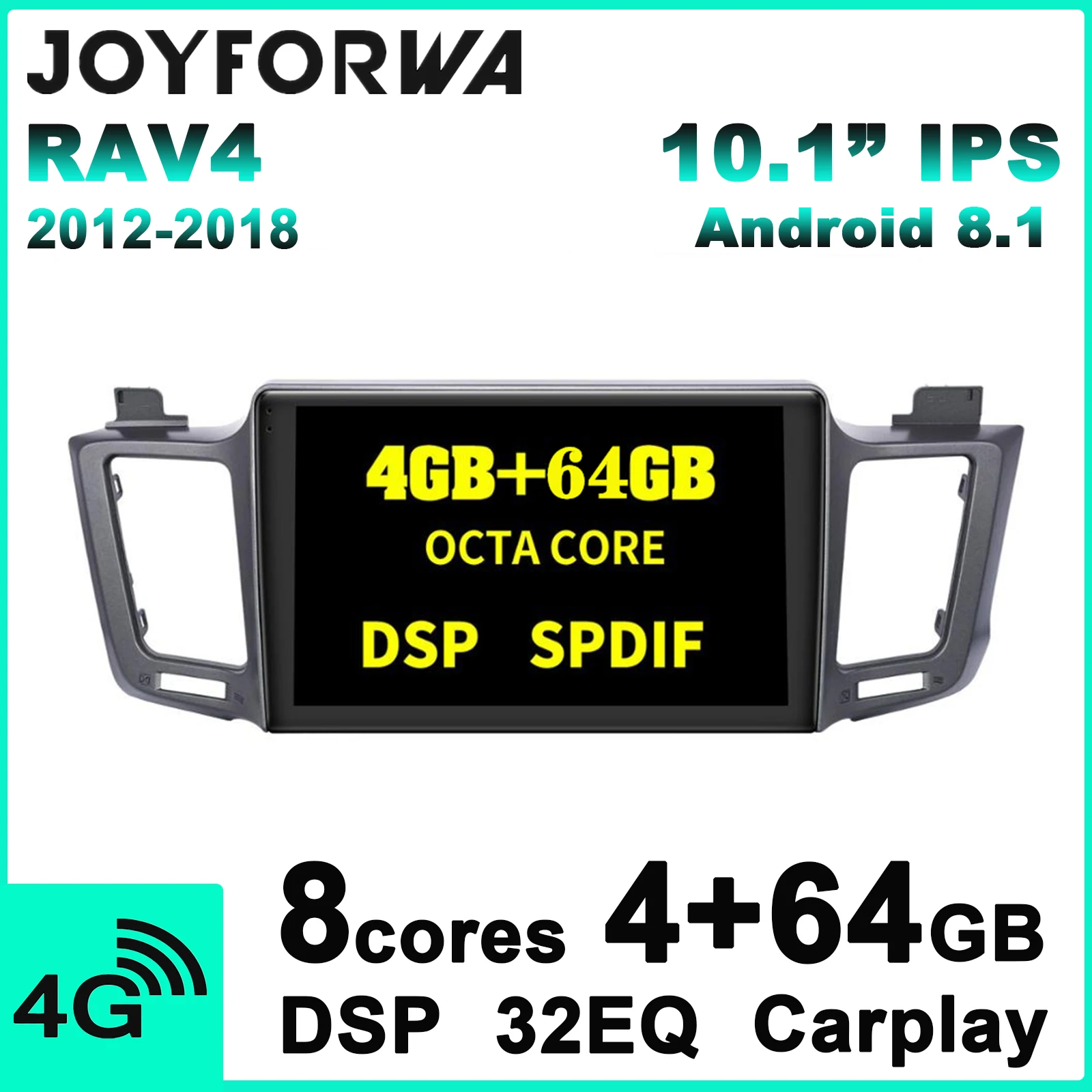 Автомагнитола Carplay для Toyota мультимедийный dvd плеер на Android 10 1 дюйма Din Wi Fi 4G руля RAV4