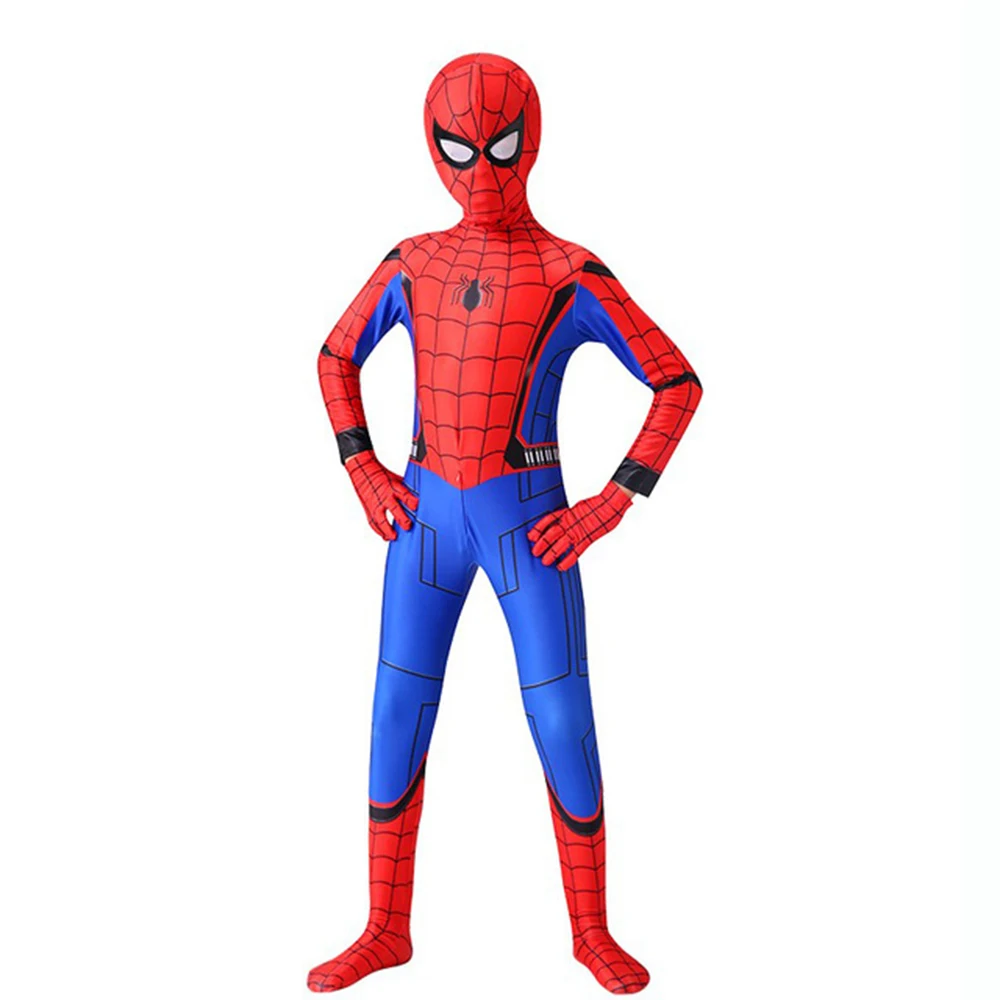 

Anime Extraordinary's Spider Jumpsuits Pantyhose Children's Heroes Returned Siamese Halloween Cosplay Costumes Mask