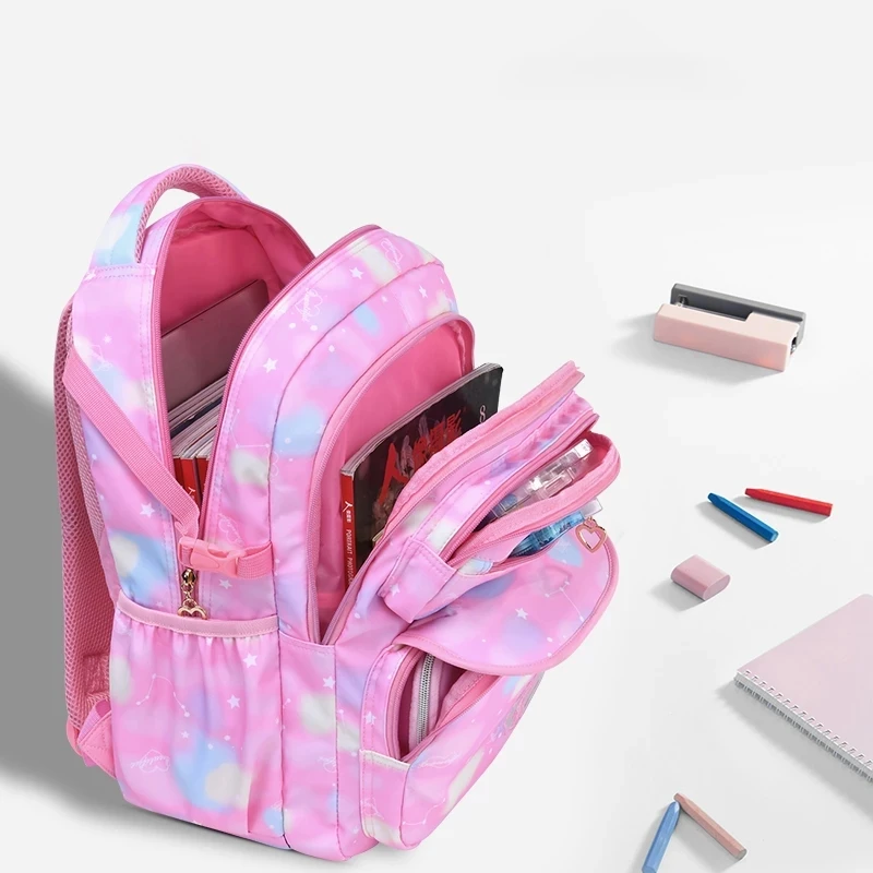 All for School Primary Grade 1-6  Fashion Orthopedic Schoolbag for Children Girls Princess Students TRAVEL BAG School Backpack