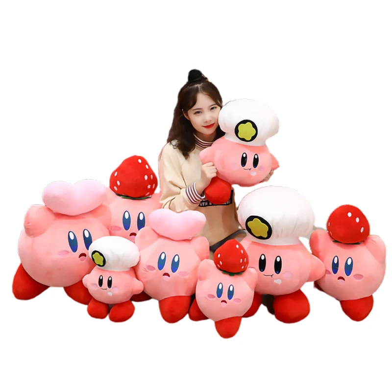 Милые плюшевые куклы Звезда 30 см Kirby Cos шеф-повар клубника аниме периферийные
