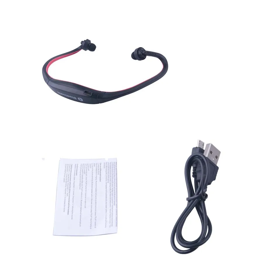 Беспроводные спортивные наушники S9 Bluetooth с поддержкой TF/SD карты FM беспроводные