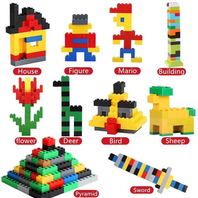 DIY строительные блоки наборы для детей развивающие игрушки город сделай сам