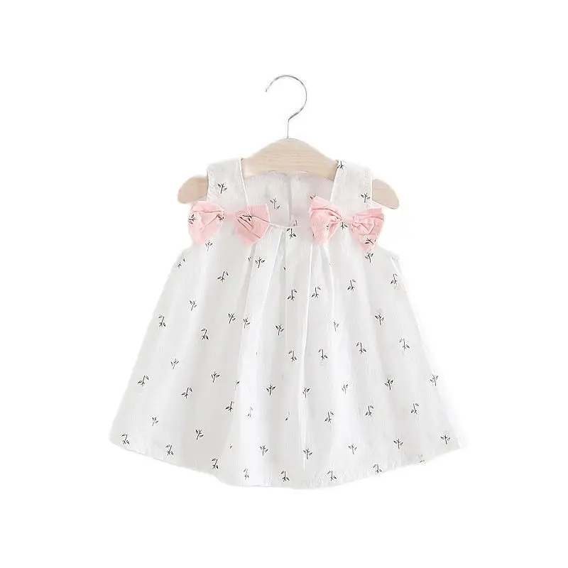 Summer Girls Dresses Kids Elegant Princess Dress Sleeveless Cute Sundress 2-8 Years Children's Clothing | Детская одежда и