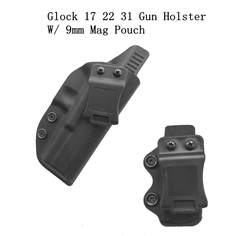 Страйкбол тактический пистолет кобура для Glock 17 22 31 с 9 мм Mag Чехол один журнал