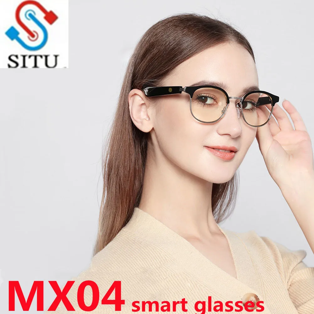 Enlarge 2021 New Smart Glasses Wireless BT 5.0 Hands-Free Calling Music Audio Sport Headset Eyewear Intelligent Eyeglasses For iPhone
