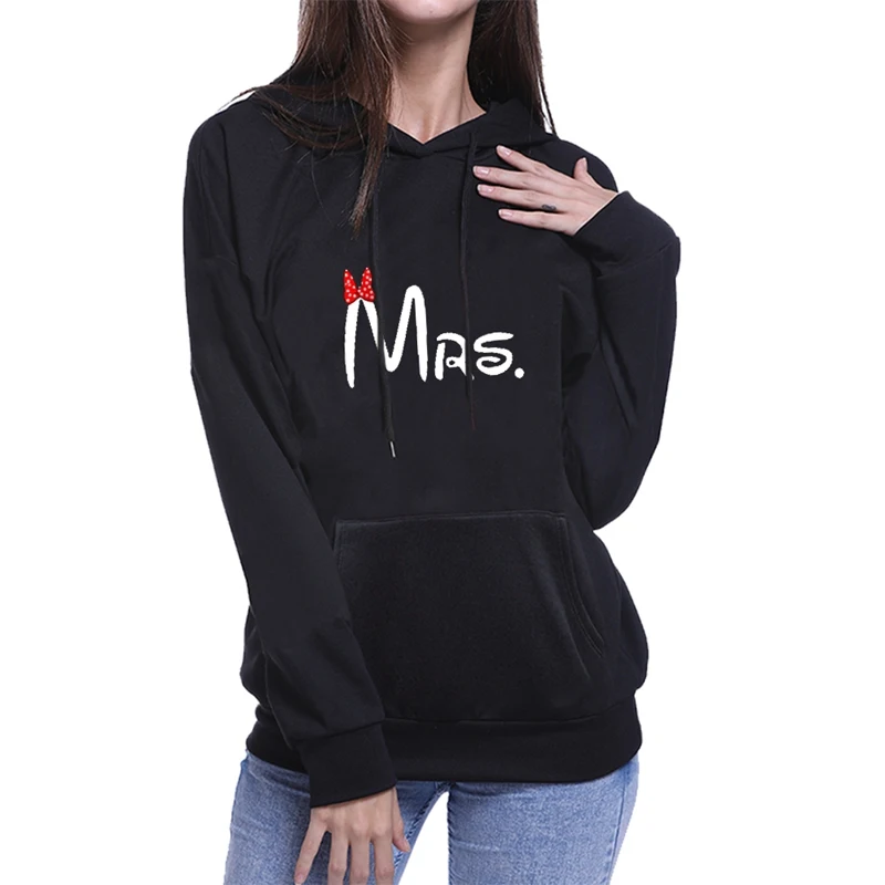 Парные милые толстовки с надписью MR. MRS. Couple Chritsmas для женщин и мужчин влюбленных