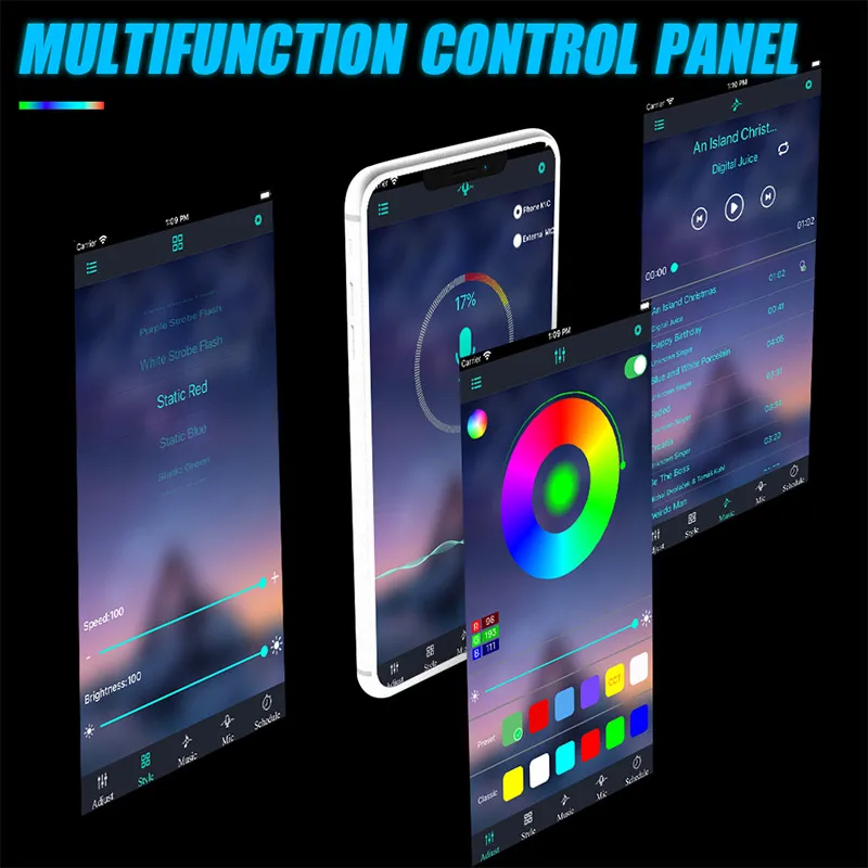 4pcs Smoked Front Grille LED Lights App control Lighting DRL RGB Fit For Ford F150 F250 F350 Raptor Toyota Tacoma - купить по