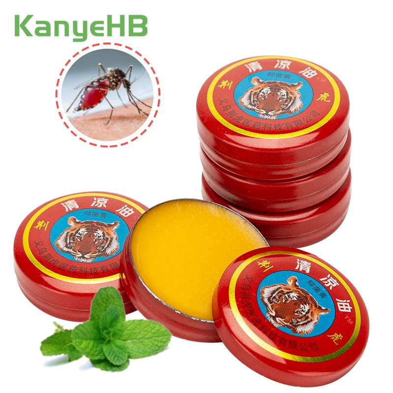 

5pcs Tiger Balm Pain Relief Ointment Cool Cream Cold Headache Dizziness Muscle Rub Anti-Itching Essential Oil Medical Plaster