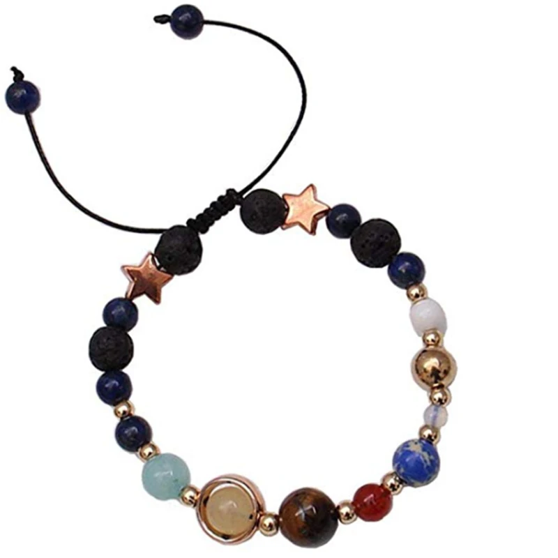 Браслет с восьмипланетами и звездами стражами ручная работа солнечная система