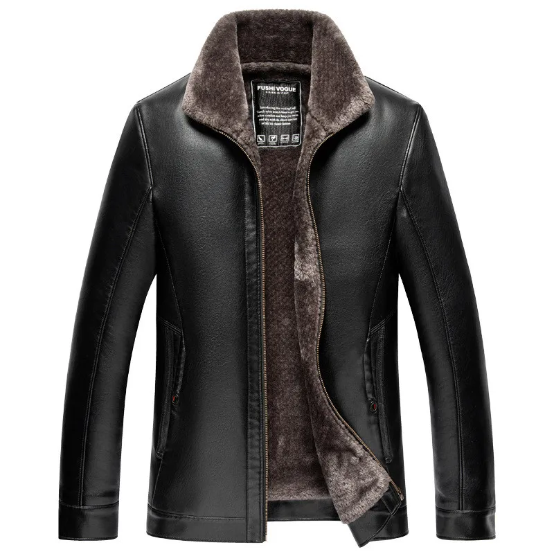 2021 Winter Mens Clothing Jacket Casual Zipper Male Sheep Skin Leather Motorcycle Coat Casual Jacket Slim Oversized 4XL 100% quality men clothing coat jacket real leather winter male jacket motorcycle zipper stand brown genuine leather jacket mens