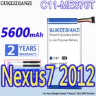 Аккумулятор GUKEEDIANZI C11-ME370T, C11-ME370TG, 5700, 5600 мА  ч, для Asus, Google Nexus 7, Nexus7, 2012, 3G, Wi-Fi, вер Планшет, ПК, ноутбук